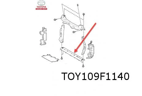 Toyota Aygo X (3/22-) frontbalk onder (radiateurbalk) Origineel! 571040H030