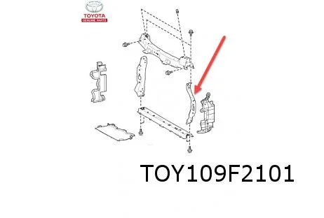 Toyota Aygo X (3/22-) frontplaat Links verticaal Origineel! 532030H020