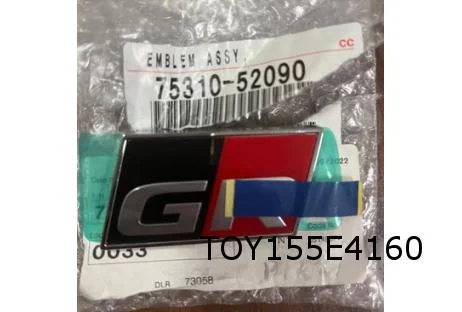 Toyota  Corolla E21 (3/19-), Yaris (9/20-5/24) (P14), Yaris Cross (8/21-) (MXP)  embleem "GR" op voorbumpergrille Origineel! 7531052090