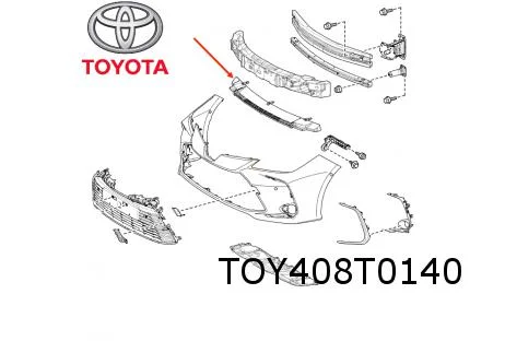 Toyota Corolla E21 (3/19-) (Sedan) schokdemper op voorbumperbalk onder Origineel! 5261802190