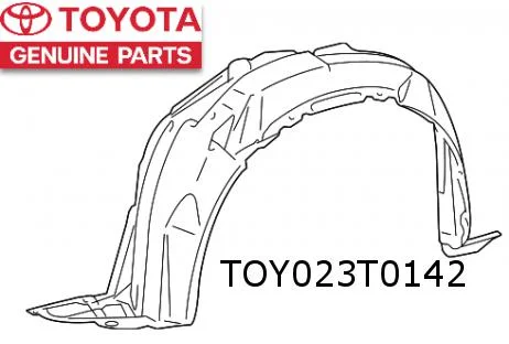 Toyota Yaris (4/17 - 9/20) (P13) modderkuip Rechts Origineel! 538750D680