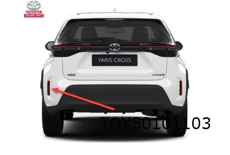 Toyota Prius (6/09 - 9/21) (ZVW) Toyota Yaris Cross (8/21-) (MXP) reflector Links (in achterbumper) Origineel! 8192047010