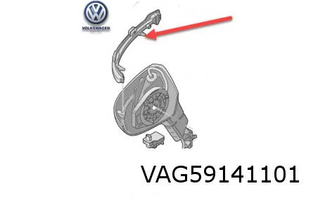 Volkswagen Arteon (4/17-),  Golf VIII (2/20-), ID.3 (9/20-9/23)  zijknipperlicht Links (in spiegel) Origineel! 3G0949101A