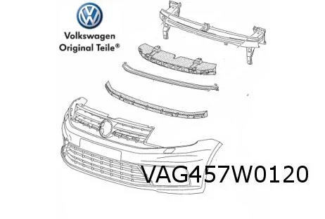 Volkswagen Caddy (9/03 - 12/20) (2K) onderste dwarsversterking Origineel! 5K0807651D