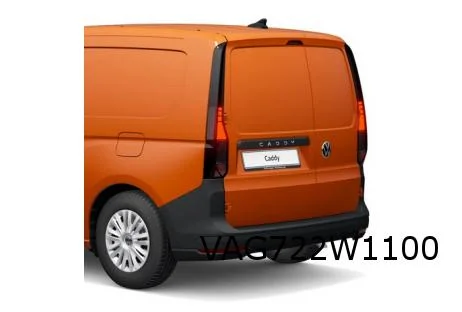 Volkswagen Caddy (1/21-) (2K) achterbumper (9B9 satijnzwart) Origineel! 2K78074179B9