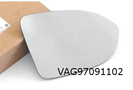 Volkswagen Golf VIII (2/20-) spiegelglas a-sferisch Rechts (verwarmd) Origineel! 5H0857522D