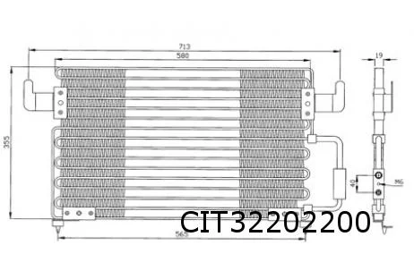 Citroen    XM 1/93-6/00 (Y4), Peugeot  605 (6/94-) condensor OES! 6455Y6