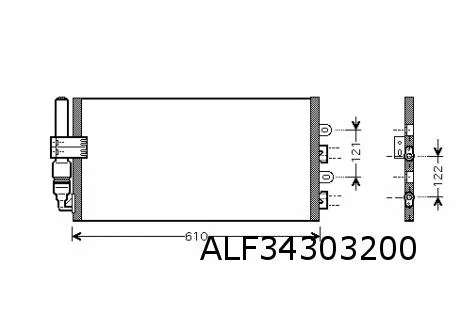 Fiat Punto III (6/03 - 8/10) (188) Punto III (1.2i) condensor (alleen bij Valeo koelpakket) OES! 51712975