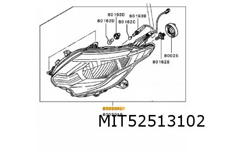 Mitsubishi L200 Pick-Up (8/15-) (KJ / KK / KL) -6/19 koplamp Rechts (D5S / LED) Origineel! 8301C742