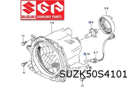Suzuki Jimny Koplamp Links (halogeen) Origineel 3532077R30