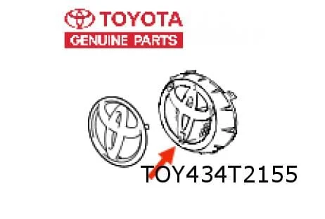 Toyota Aygo steun voorbumperembleem  Origineel! 753120H020