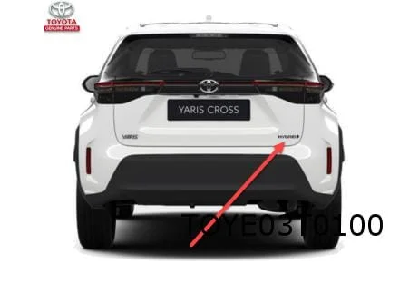 Toyota Yaris Cross embleem tekst ''Hybrid'' achterklep Origineel!  75441K2010