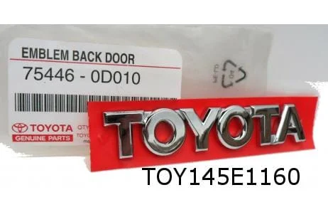Toyota Yaris (P1) achterklepembleem tekst ''Toyota'' Origineel!  754460D010