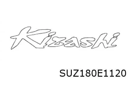 Suzuki Kizashi embleem tekst ''Kizashi'' op achterklep Origineel!   	7783157L000PG