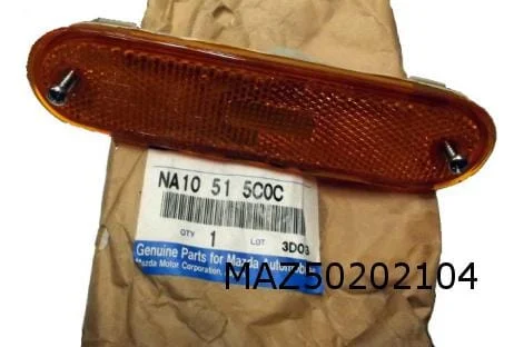 Mazda MX-5 reflector Rechts zijkant (in achterbumper) (oranje) Origineel! NA10515B0C