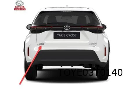 Toyota Yaris Cross embleem tekst ''Yaris'' achterzijde Origineel!  75442K2010