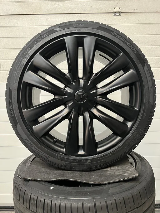 NIEUW 20’’ TESLA MODEL X VELGEN ZOMERBANDEN HELIX TURBINE PERFORMANCE