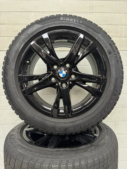 16’’BMW 2 SERIE F45 F46 VELGEN WINTERBANDEN ORIG TPMS RFT ST473 BLACK