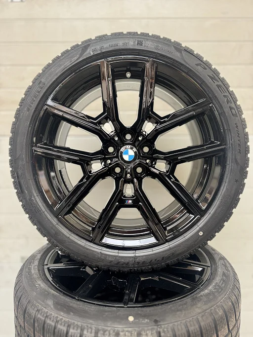 NIEUW 19’’ BMW 4 SERIE & i4 g20 g21 g26 VELGEN WINTERBANDEN ORIG SET TPMS 859M BLACK