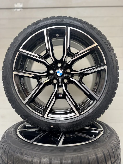NIEUW 19’’ BMW 4 SERIE & i4 g20 g21 g26 VELGEN WINTERBANDEN ORIG SET TPMS 859M BLACK