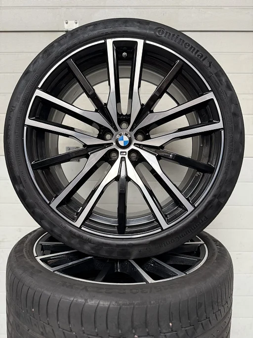 22’’ BMW X5 X6 G05 G06 VELGEN ZOMERBANDEN ORIG SET TPMS 742M