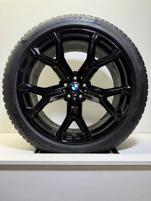 NIEUW 21’’ BMW X5 X6 G05 G06 VELGEN WINTERBANDEN ORIG 741M * RFT BLACK