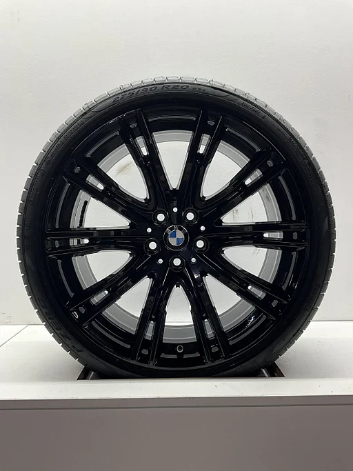 NIEUW 20’’ BWM 5 SERIE G30 G31 BREEDSET VELGEN ZOMERBANDEN 759i INDIVIDUAL ORIG BLACK