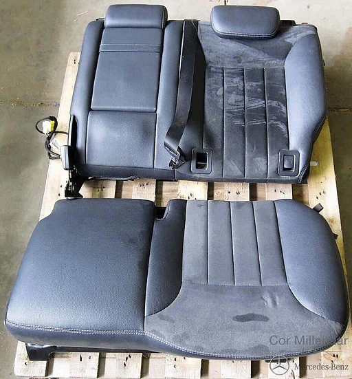 Mercedes-Benz ML-Klasse W164 Achterbank Set Zwart Leer Alcantara
