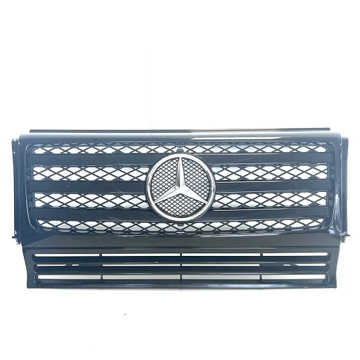 Mercedes-Benz G-klasse Grill A4638881115 A4638880223 W463 1990 tot 2018 Zwart met Chrome
