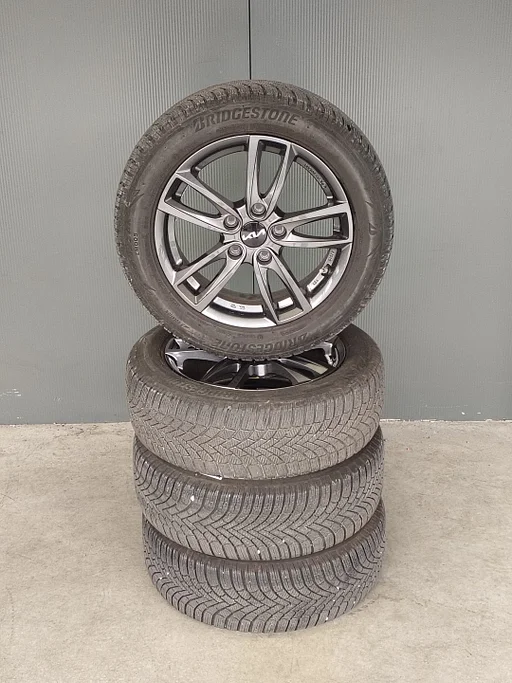 Set 205/55R16 91H Bridegestone Blizzak LM005 met velgen