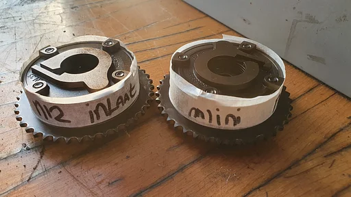 nokkenas tandwiel versteller inlaat en uitlaat Mini R56 N12
