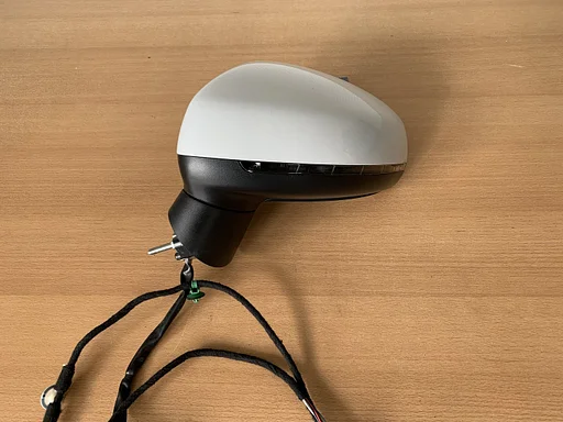 buitenspiegel links audi A1 8X 2010 tot 2018 wit