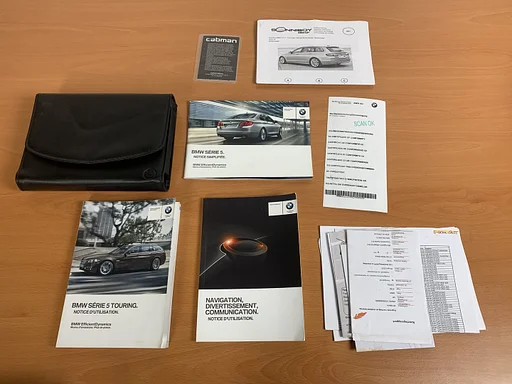 bmw 5 serie F10 F11 sedan + combi map met instructieboekjes