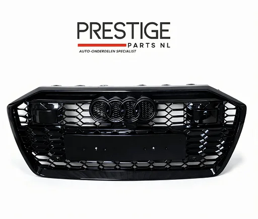 Grill Audi A6 C8 4K S-line S6 RS6 LOOK GRILLE HOOGLANS ZWART