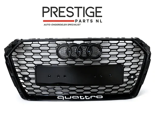 Grill Audi A4 B9 8W RS4 Look Black Grille bj.2015-2019 NIEUW