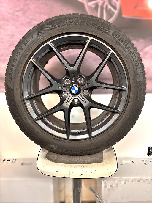 18 inch 5x112 Origineel BMW X1 / X2  554M Style + Continental Winterbanden