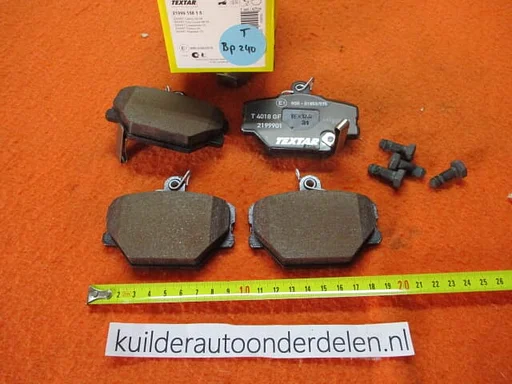 Remblokken voorzijde Smart Cabrio City coupe roadster Textar2199901 0001431V002