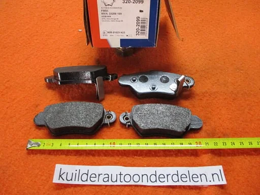 Remblokken achter Opel Astra G Zafira A AD 320-2099   09193251
