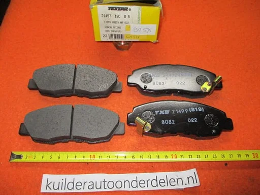 Remblokken voorzijde Honda Accord CB Textar 21497180  BP575  45022SM4A00
