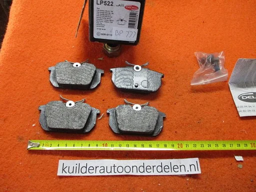 Remblokken achterzijde Alfa 33 145 146 155 spider Fiat Barchetta Tempra Delphi LP522 BP777 0009950479