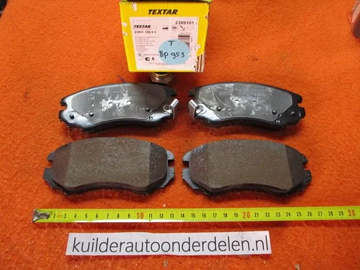 Remblokken voorzijde Hyundai Coupe II Tuscon JM Kia Sportage II bp953 Textar 2389101 581011FA50