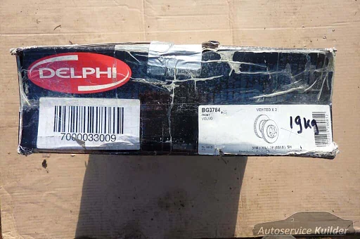 Remschijven  Volvo XC90  16" velgen 2002-2006  BD1176 Delphi BG3784  31423325