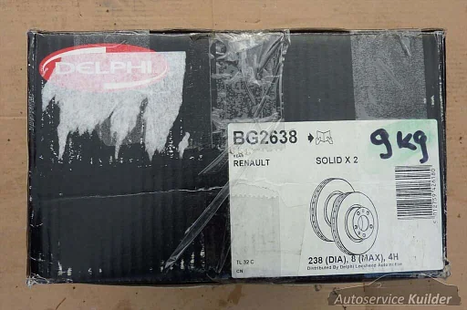 Remschijven+ blokken  achterzijde Renault Megane coupe en Cabrio   Incl de lagers Nieuw Delphi,