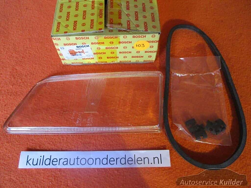 Koplampglas Links Peugeot 405 87-93 BOSCH Nieuw