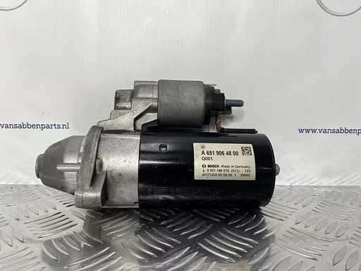 Startmotor van een Mercedes C-Klasse