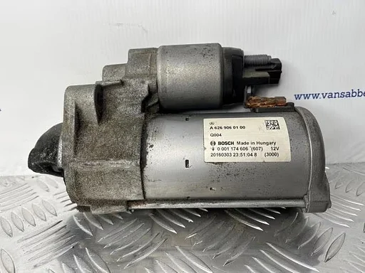 Startmotor van een Mercedes C-Klasse