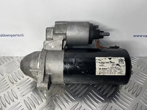 Startmotor van een Mercedes Vito