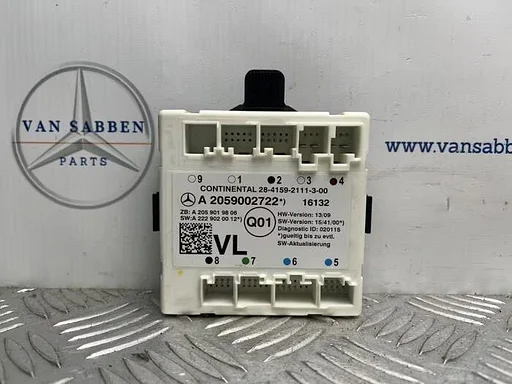 Centrale Deurvergrendelings Module van een Mercedes C-Klasse