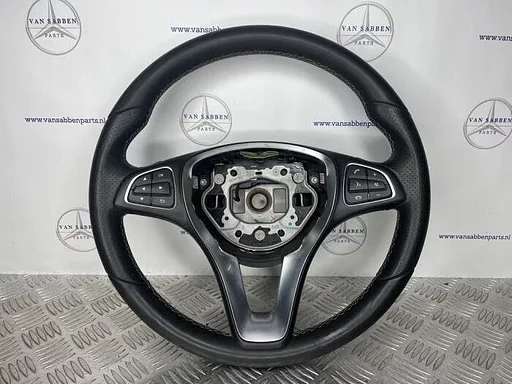 Stuurwiel van een Mercedes A-Klasse