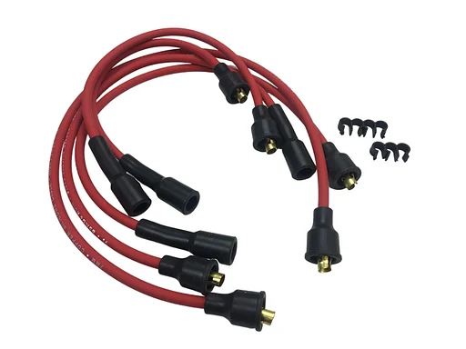 Volvo Bougiekabelset rood B16+B18+B20 silicon rubber incl bobinekabel origineel 275660 140 amazon pv Volvo onderdeel nr 275660
